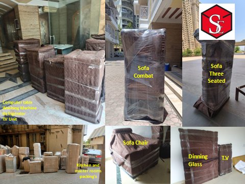 Packed Items Staged in Building Lobby – Shiftingeasy Packers and Movers