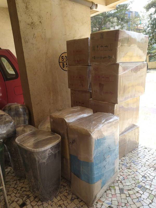 Boxes & Furniture Staged for Loading – Shiftingeasy Packers and Movers